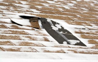 Damaged roof in Annapolis