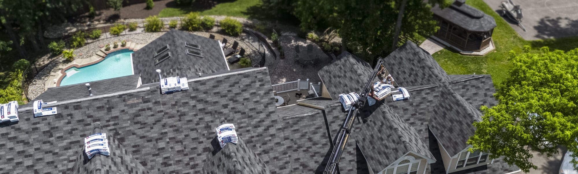 Aerial Photo Roofing Annapolis