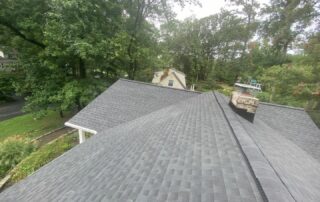 Aerial View Of Asphalt Shingle Roof Installed By Landmark Roofing - Arnold MD 21012