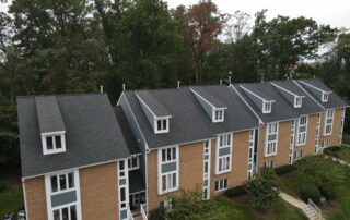 Bay Hills Condo Building In Arnold Maryland With New Roof Installed By Landmark Roofing - Arnold MD 21012