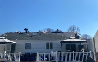 Landmark Roofing Technicians Replacing An Asphalt Shingle Roof In Pasadena Maryland