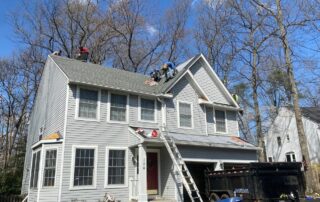 Severna Park Roof Replacement In Progress March 2022 - Sunset Court 21146