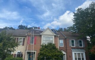 Townhouse Roof Replacement By Bowie Maryland Roofing Contractor Landmark Roofing In Progress - Quill Point Road 21720