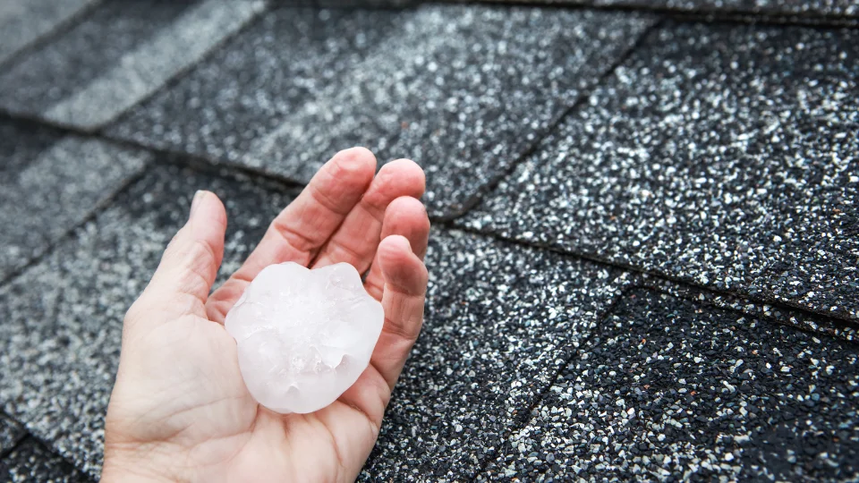 what size hail will damage a roof